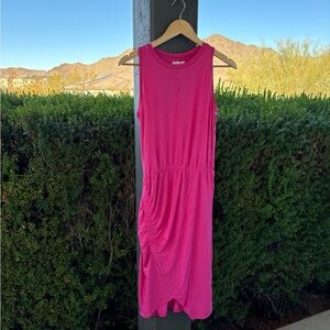 Maurices Fuchsia Sleeveless Midi Dress